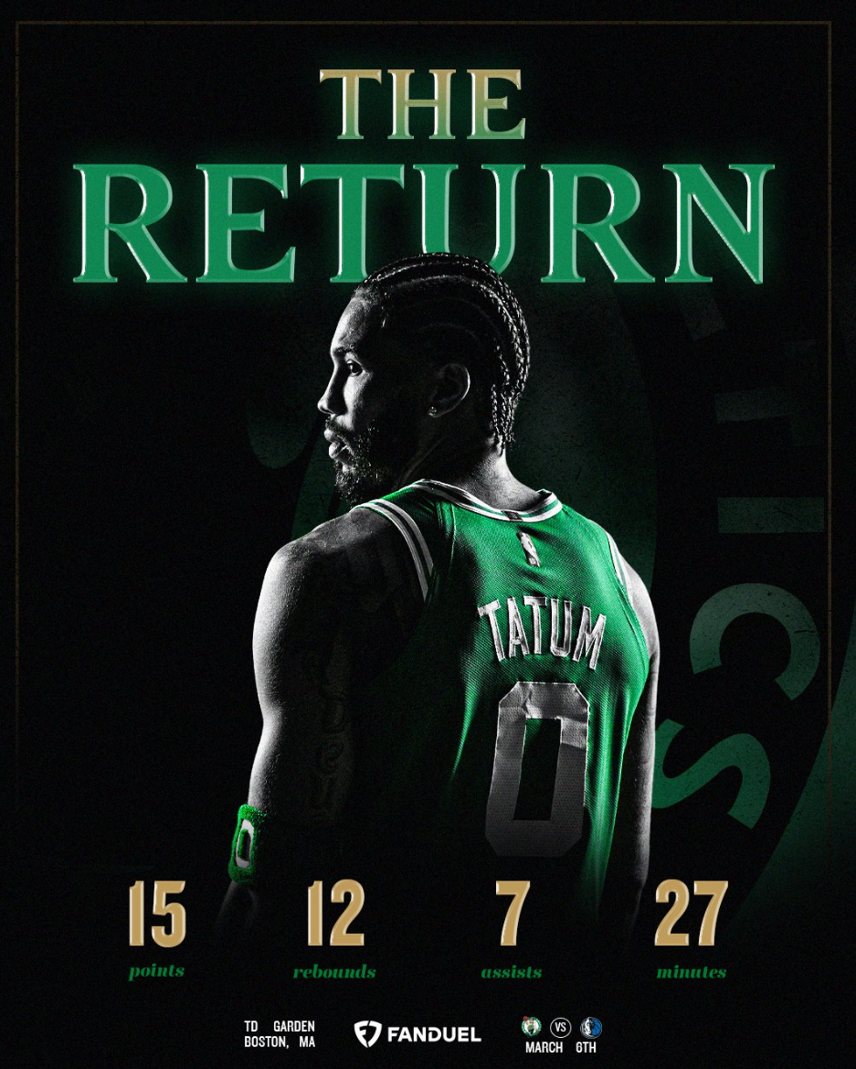 塔图姆今日表现 塔图姆今日表现